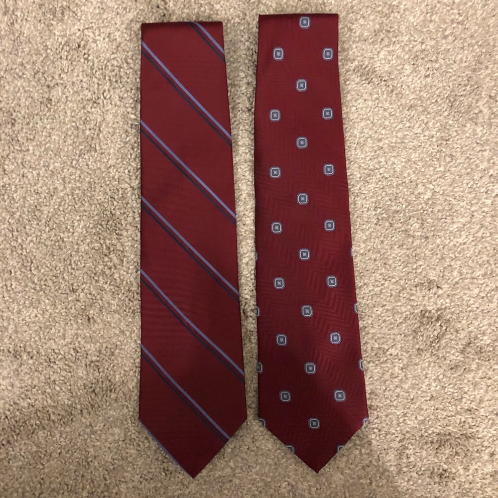 Brooks Brothers 346 Red Silk Ties